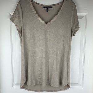 White House Black Market Tan Tee